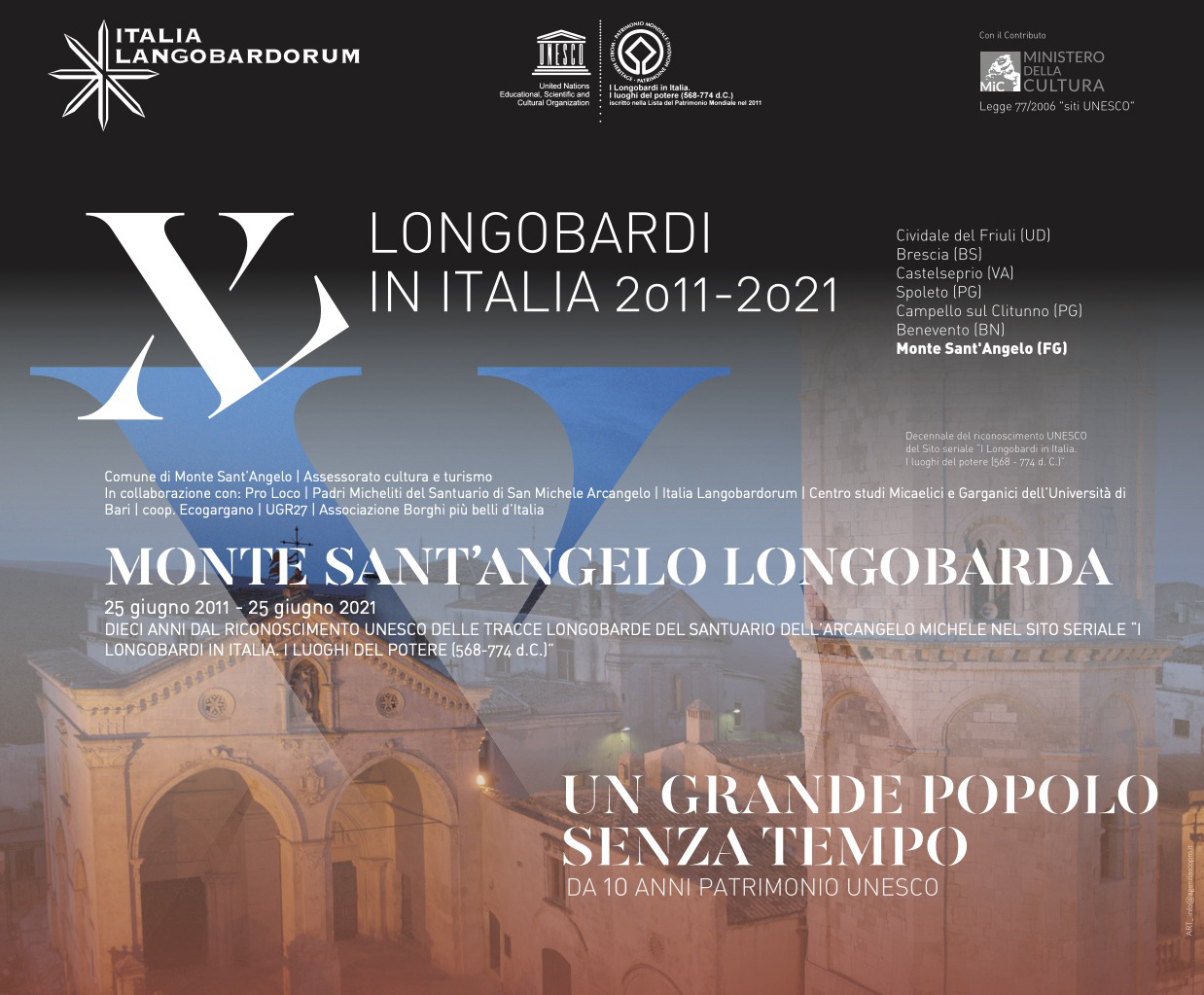 Monte Sant'Angelo, 10 anni dal riconoscimento UNESCO: eventi e serate culturali
