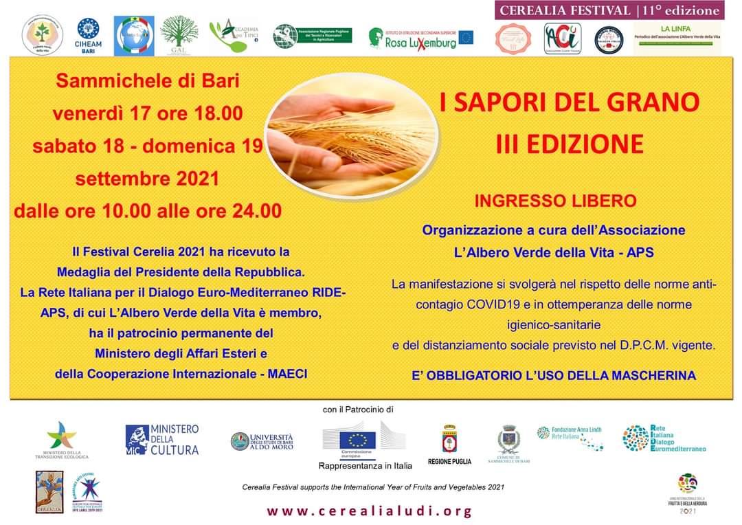 Sammichele di Bari, ''I sapori del grano'': tre giorni di festa dei cereali