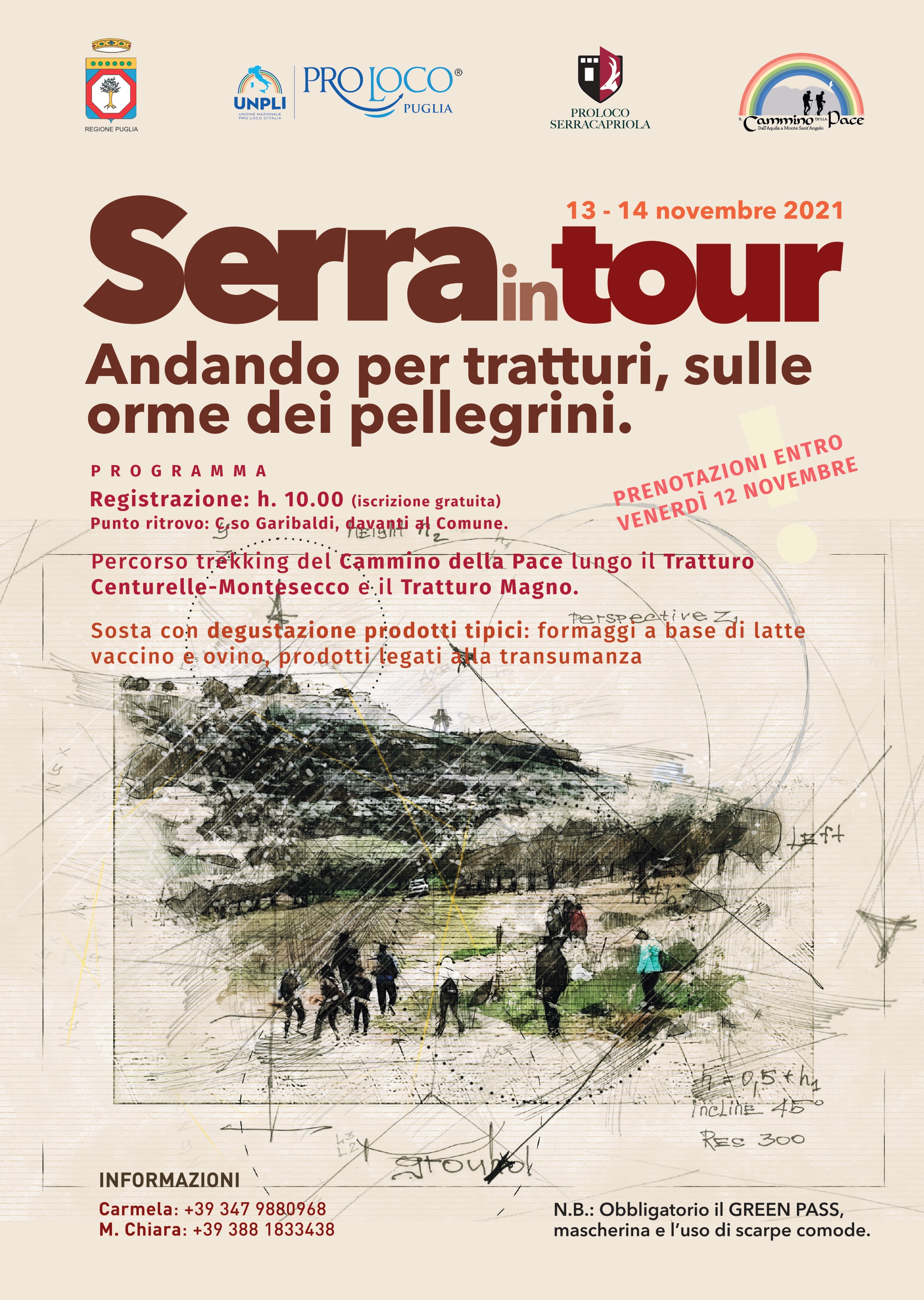 Serracapriola, ''Serra in tour'': trekking sulle orme dei pellegrini