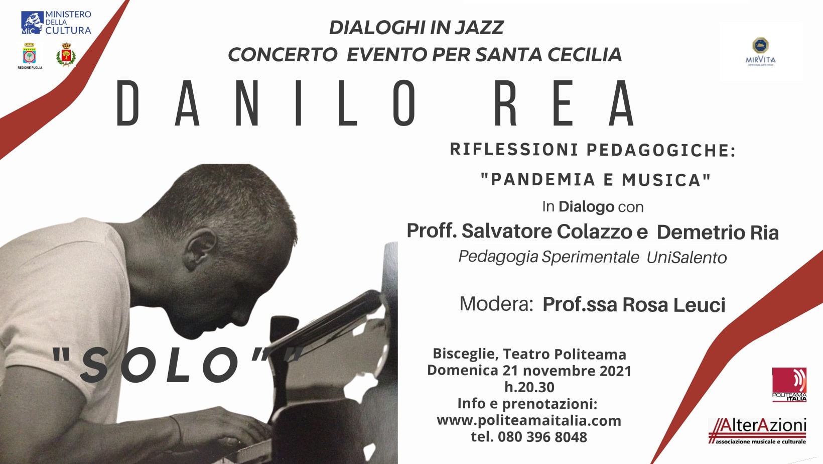 Bisceglie, ''Solo'': concerto tra musica e pedagogia 