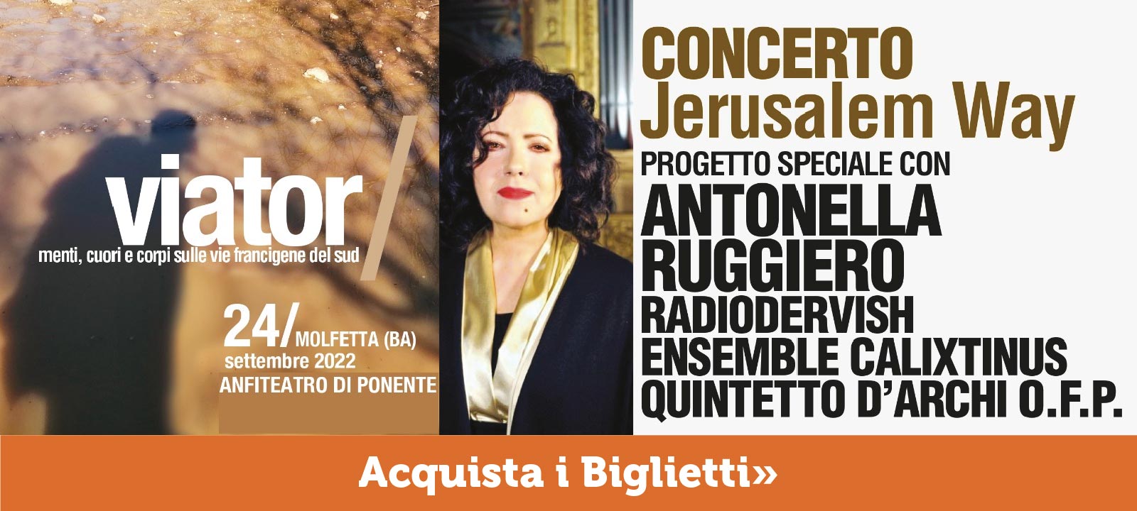 Molfetta, Festival Viator: menti, cuori e corpi sulle Vie Francigene del sud