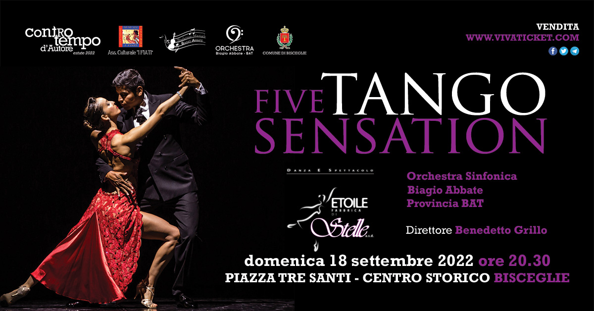 Bisceglie, Five Tango Sensation: lo spettacolo dell’Orchestra Sinfonica Biagio Abbate