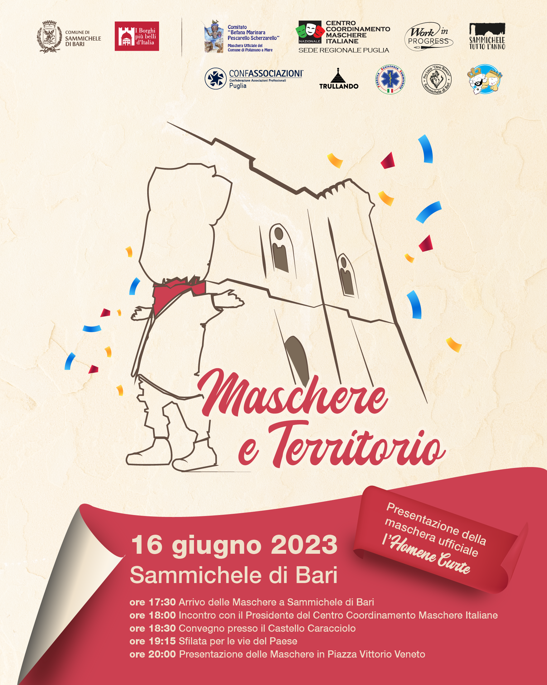 Sammichele di Bari, Maschere e Territorio