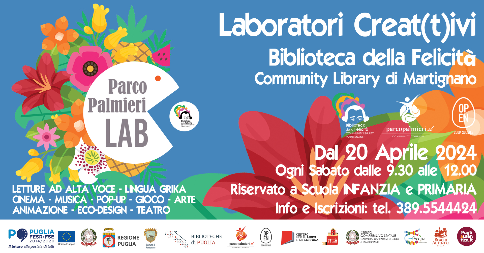 Parco Palmieri, I laboratori creat(t)ivi